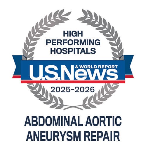 News & World Report High Performing Hospitals, Abdominal Aortic Aneurysm Repair
